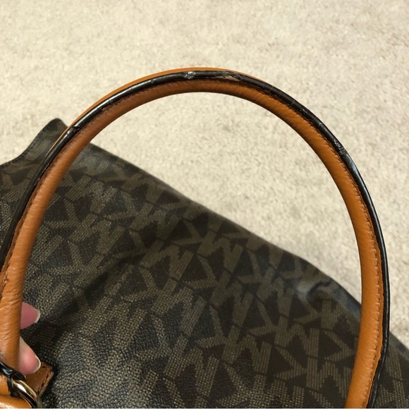 Michael Kors large Hamilton Logo Brown satchel - Picture 7 of 15